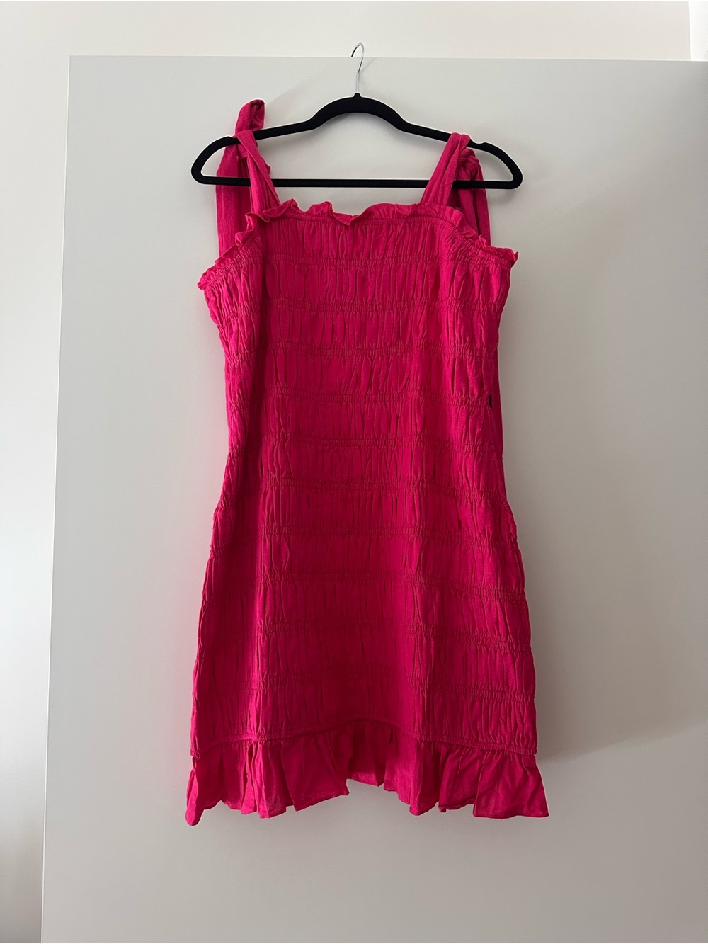 NWT Endless Rose Pink Smocked Sundress with Ruffled Hem
